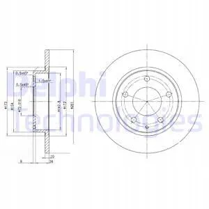 delphi-bg2806-tarcza-mazda-mx-6-stan-nowy