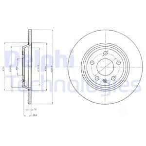 delphi-bg4081c-tarcza-tyl-audi-a4-stan-nowy