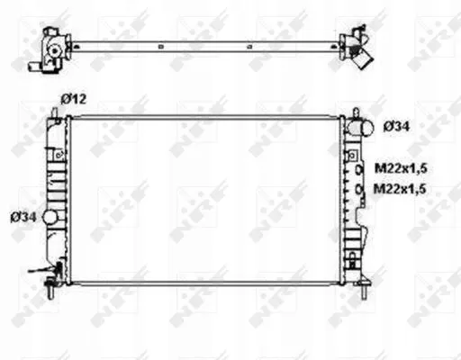chlodnica-wody-nrf-opel-vectra-b-stan-nowy