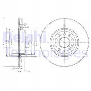 delphi-tarcza-ham-przod-bg3953c-stan-nowy
