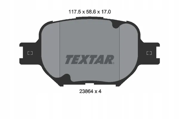 textar-klocki-przod-totoya-celica-corolla-e12-stan-nowy