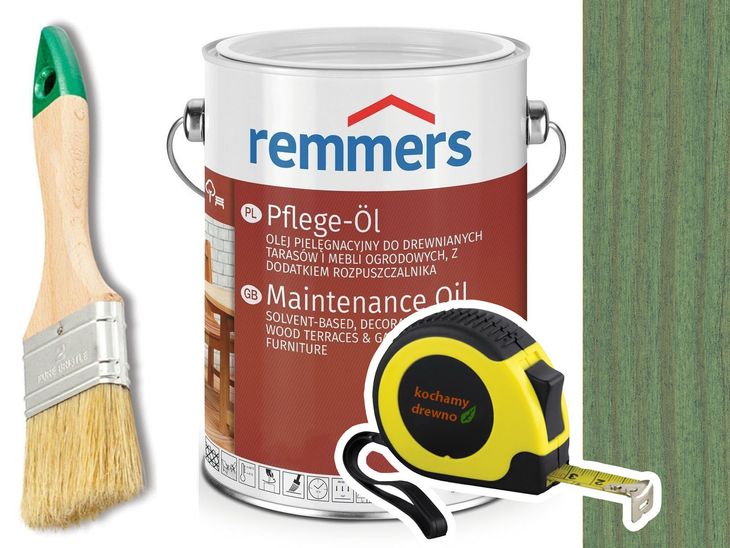 Remmers Pflege-Ol olej do drewna tarasu ZIELONY 5L