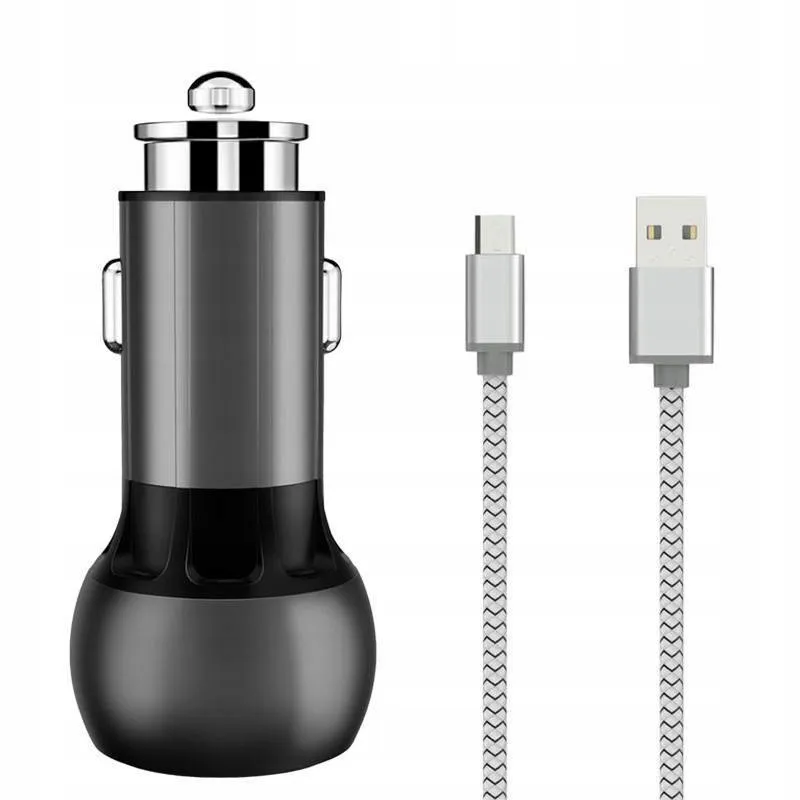 ldnio-ladowarka-samochodowa-2usb-kabel-microusb-stan-nowy