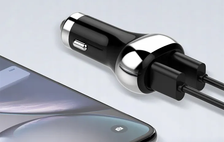 ldnio-ladowarka-samochodowa-2usb-kabel-lightning-stan-nowy-prad-wyjsciowy-3000-ma