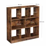 bookcase-brown-86x28x945cm-stan-nowy