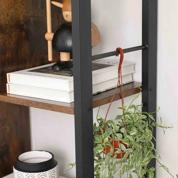bookcase-rusticbrown-black-74x30x1545cm-stan-nowy