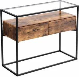 consoletable-brown-black-100x40x80cm