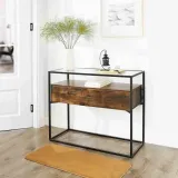 consoletable-brown-black-100x40x80cm-stan-nowy