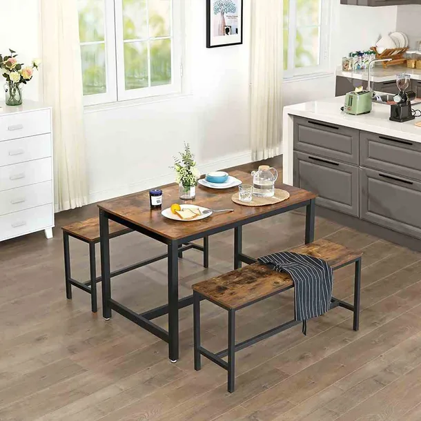 tablebench-brown-black-2pcs-stan-nowy