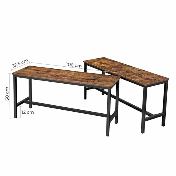 tablebench-brown-black-2pcs-stan-nowy