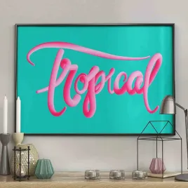 poster-bubblegum-tropical-50x70