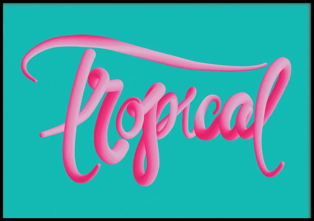 poster-bubblegum-tropical-50x70