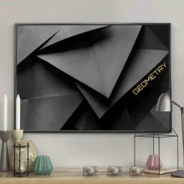 poster-geometry-black-70x100