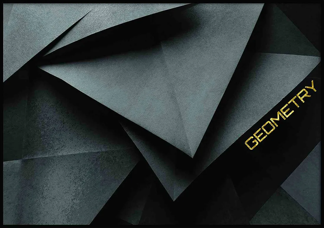 poster-geometry-black-70x100