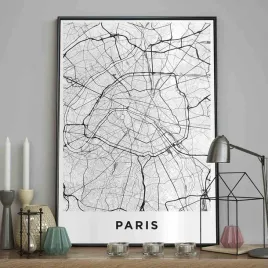 poster-map-paris-no2-40x50