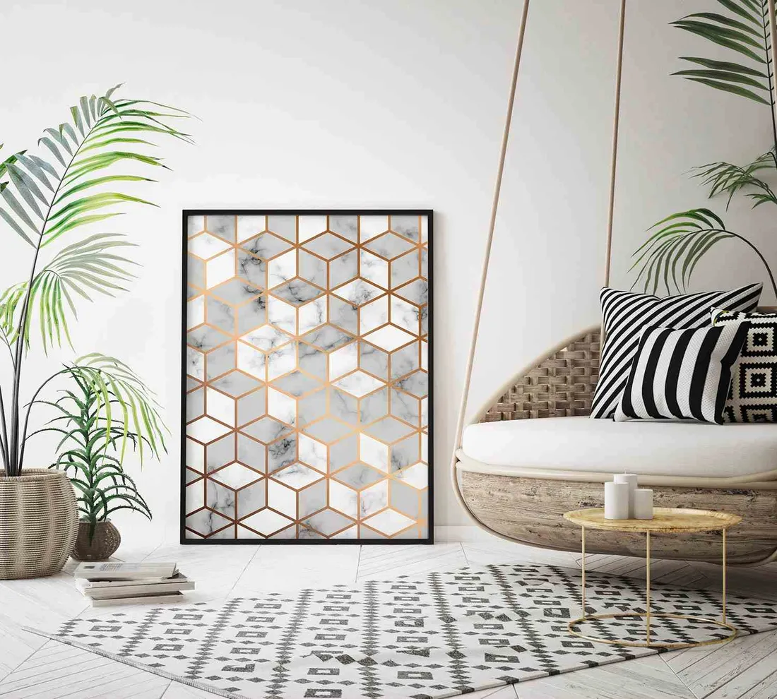 poster-marble-cubes-40x50
