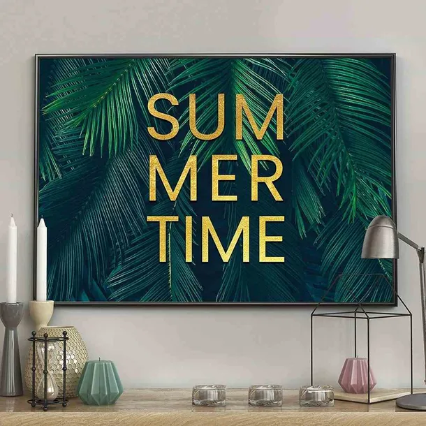poster-palmleaves-summertime-50x70