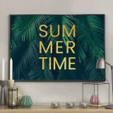 poster-palmleaves-summertime-50x70