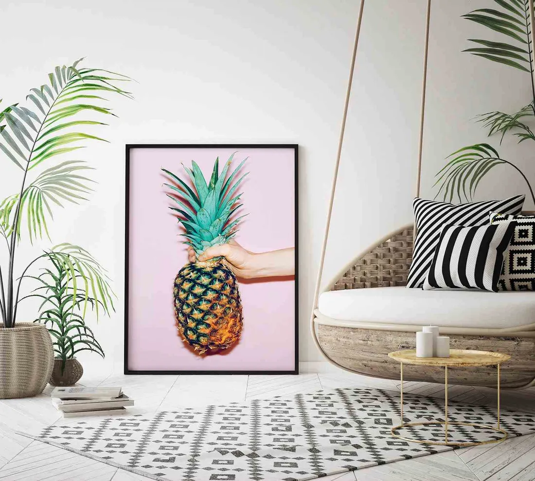poster-pineapple-pastel-pink-70x100