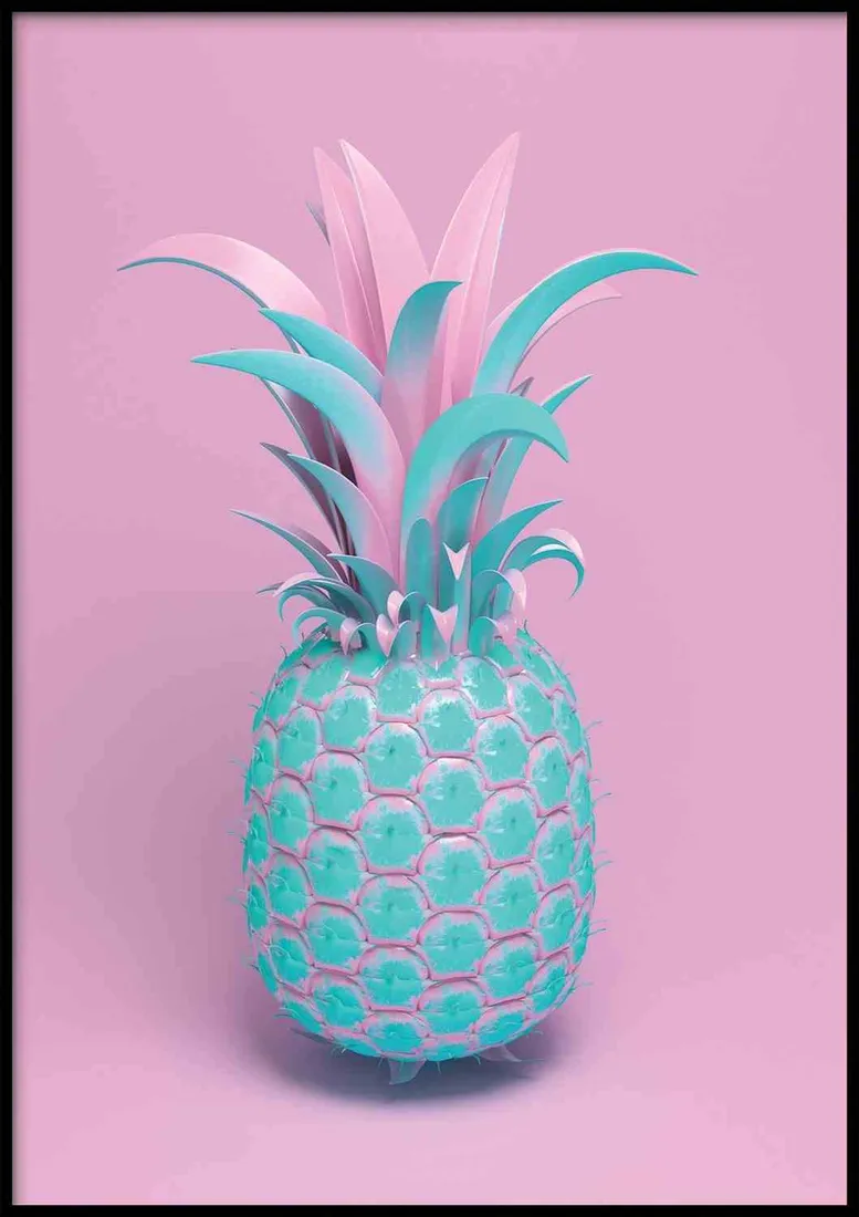 poster-pineapple-technicolor-40x50