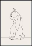 poster-sketchline-cat-40x50-stan-nowy
