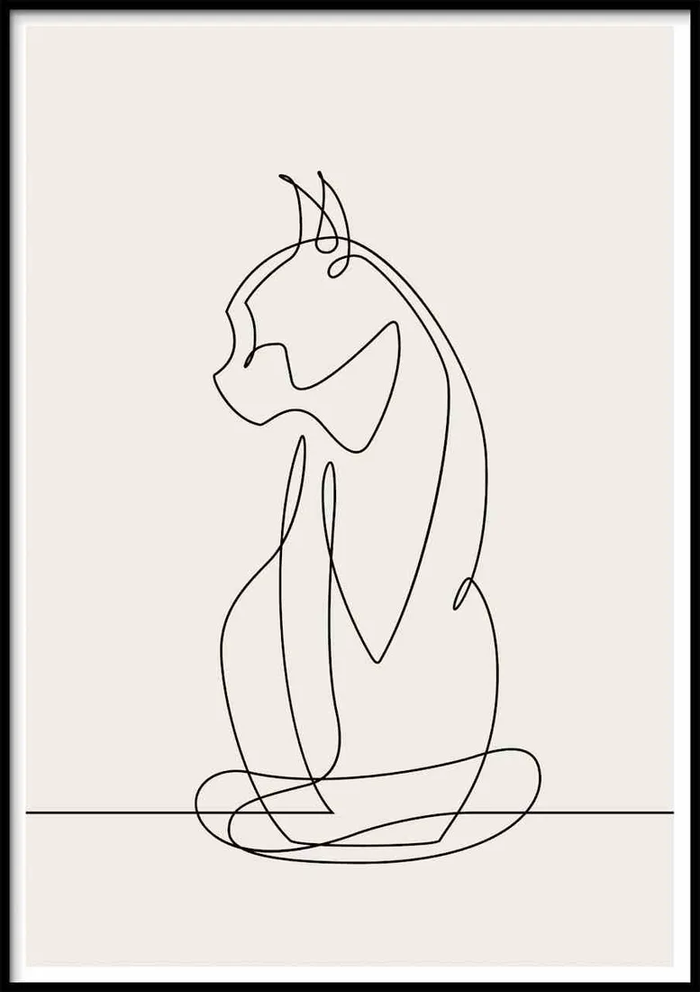 poster-sketchline-cat-40x50