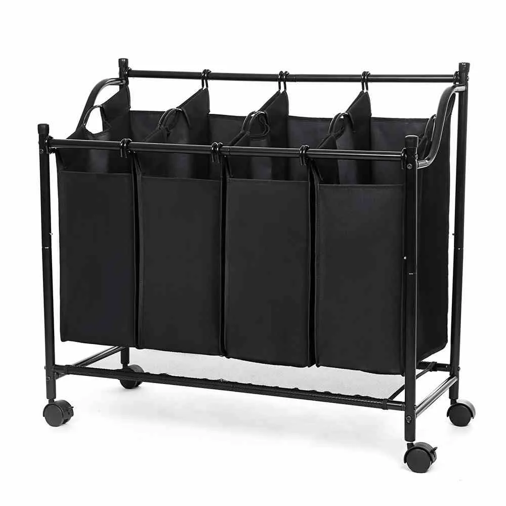 laundrycart-black-4bags