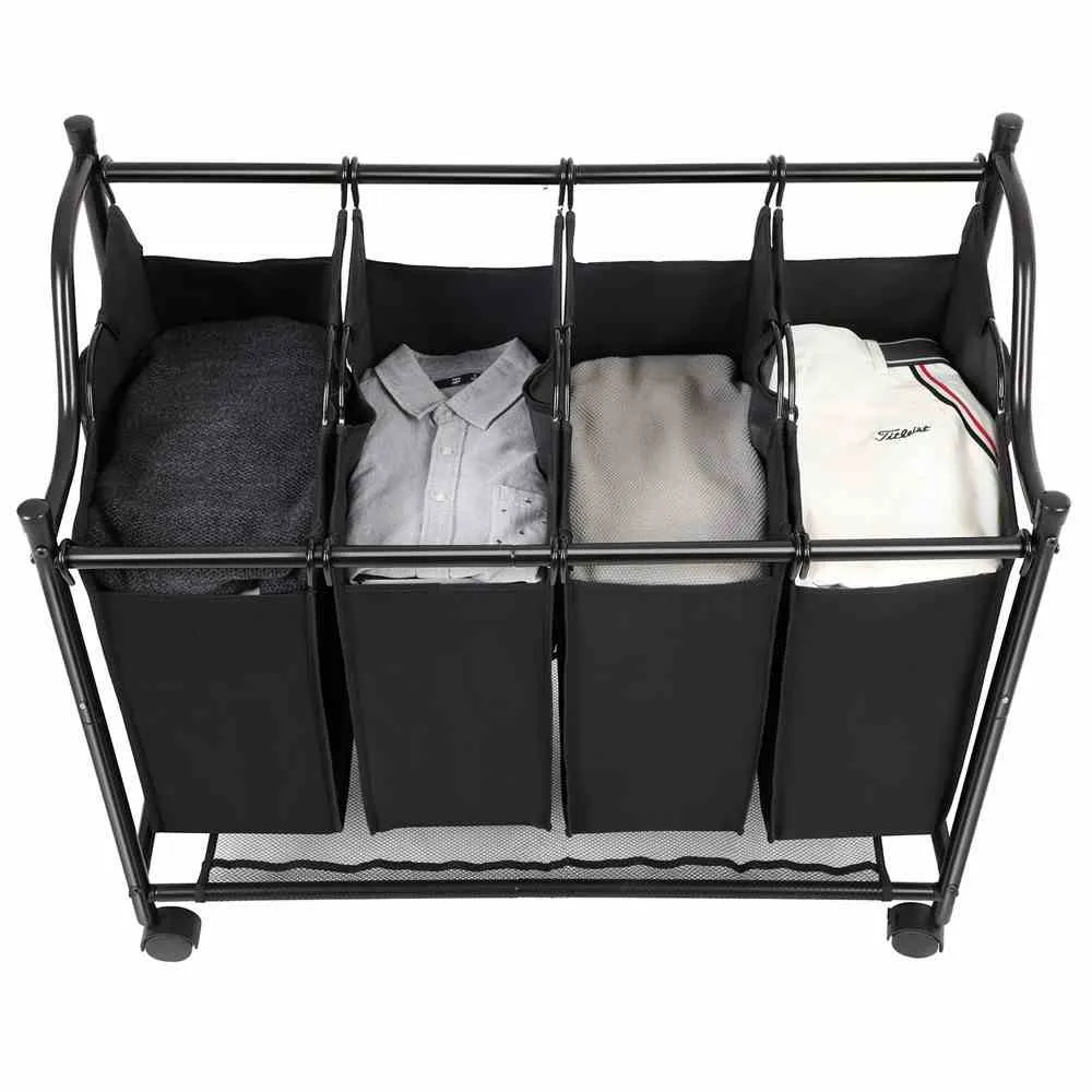laundrycart-black-4bags
