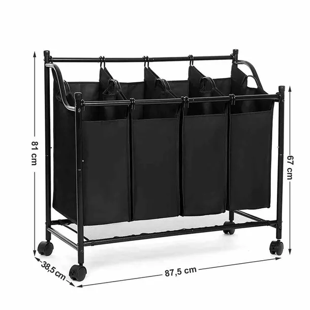 laundrycart-black-4bags-stan-nowy