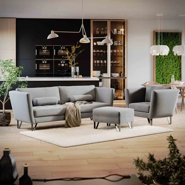 sofa-hom-deltin-silver-3p-stan-nowy