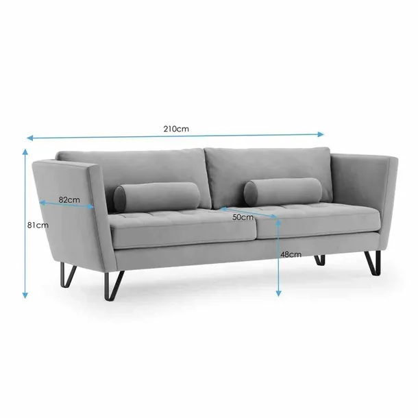 sofa-hom-deltin-silver-3p-stan-nowy