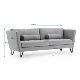 sofa-hom-deltin-silver-3p-stan-nowy
