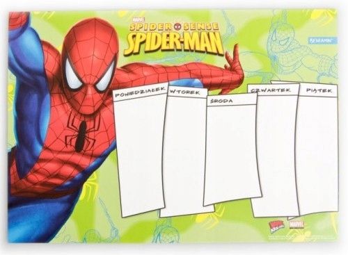 SPIDERMAN PLAN LEKCJI SAMOPRZYLEPNY B5 - ERLI.pl