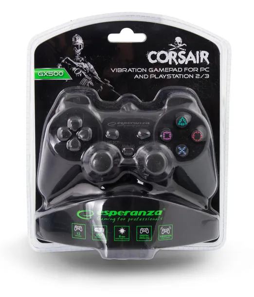 gamepad-pad-ps2-ps3-pc-usb-corsair-stan-nowy