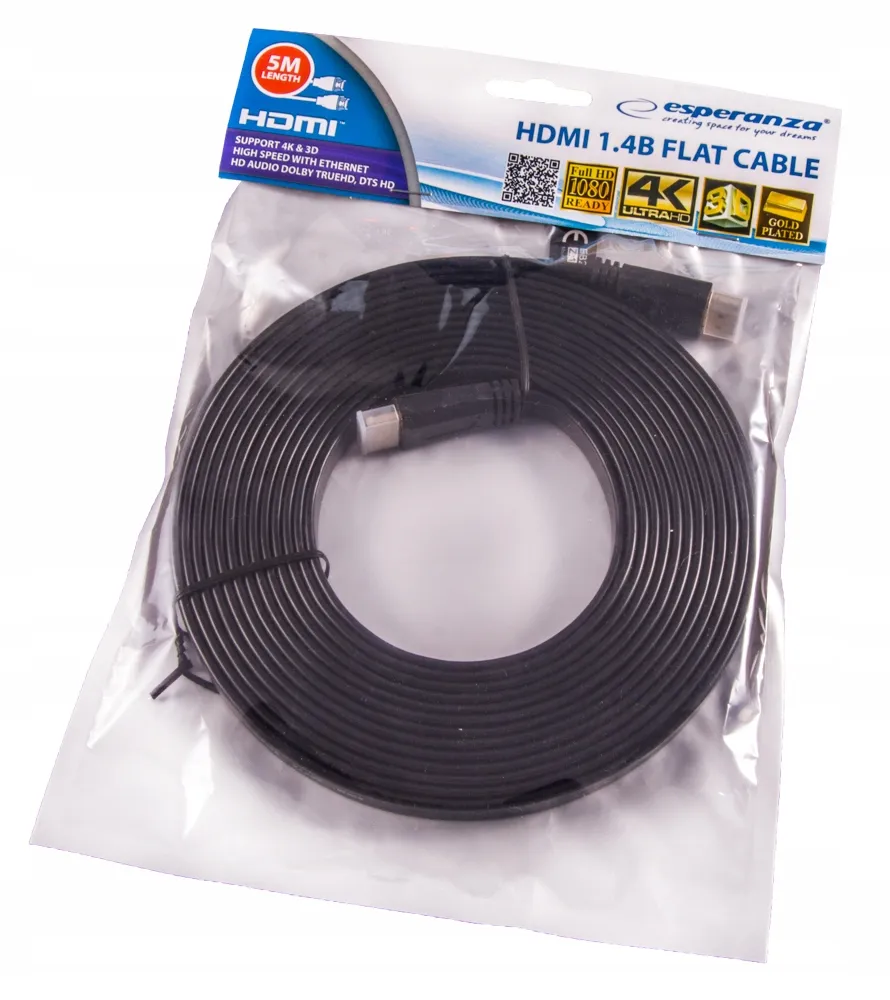 esperanza-kabel-hdmi-plaski-5m-stan-nowy