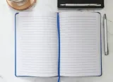 notes-a5-bullet-journal-niebieski-bezcenna-wzory-stan-nowy
