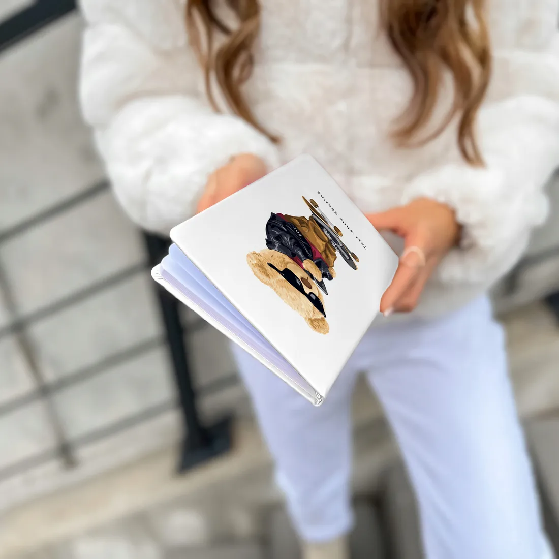 notes-bialy-a5-bullet-journal-mis-teddy-wzory
