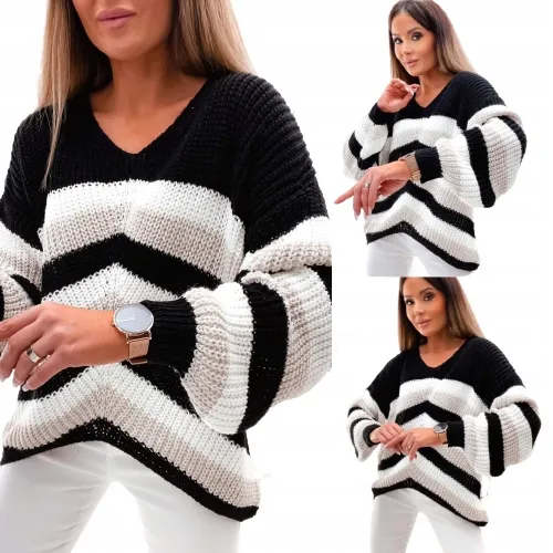 asymetryczny-sweterek-w-paski-oversize
