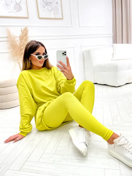 komplet-basic-dresowy-zolty-stan-nowy