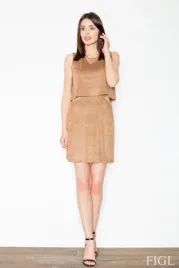figl-sukienka-model-m461-brown-s