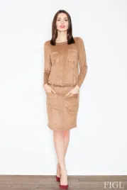 figl-sukienka-model-m452-brown-l