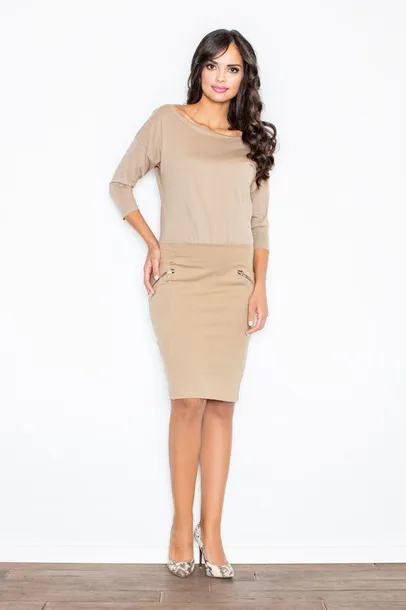 figl-sukienka-model-252-beige-xl