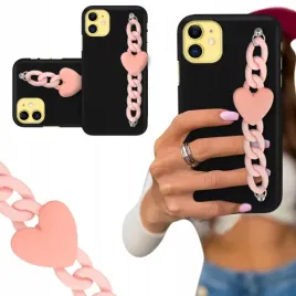 etui-blink-czarny-mat-do-iphone-11-lancuszek-serce