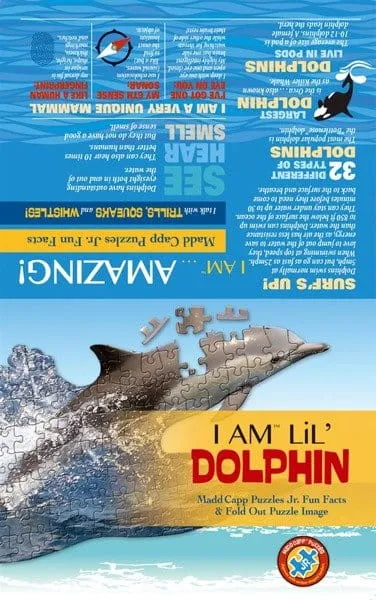 puzzle-konturowe-delfin-100-elementow-madd-capp-marka-inna