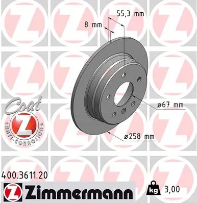 zimmermann-tarcze-std-klocki-rdz-tyl-merc-stan-nowy