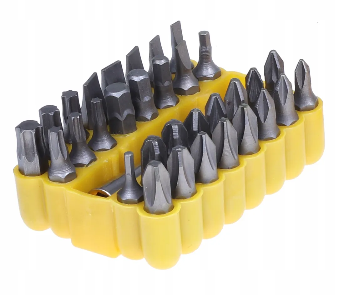 小物 myb ZESTAW BITÓW 33sz PŁASKI GWIAZDKA TORX HEX 1/4 BIT – 145973665