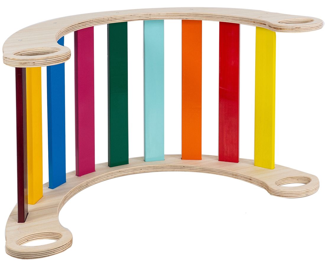 bujak-hustawka-teczowy-most-poduszka-zestaw-montessori-stan-nowy