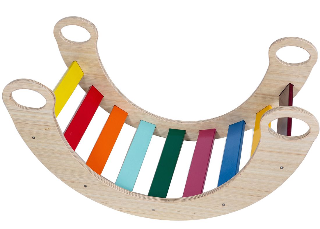 bujak-hustawka-teczowy-most-poduszka-zestaw-montessori-stan-nowy