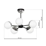 zyrandol-sfera-black-chrome-5xe14