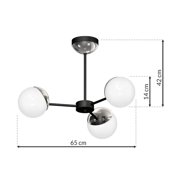 zyrandol-sfera-black-chrome-3xe14